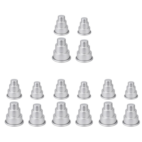 16Stk Silbern Mini Backformen Kreative Cupcake Und Pudding 1