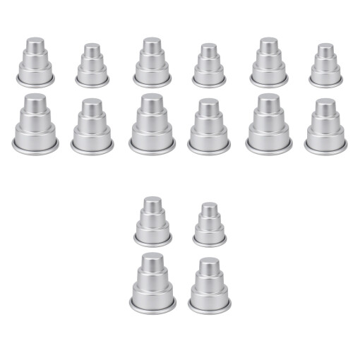 16Stk Silbern Mini Backformen Kreative Cupcake Und Pudding 2