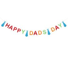 3Stk Happy Day Grußbanner Papiergirlande Für Vatertag