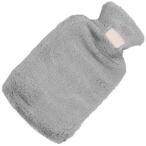 3Stk. Heizflasche Mit Plüschbezug Warmwasserflasche
