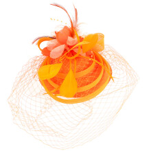 2Stk Tea Party Fascinator Hut Stirnband Mit Federbusch