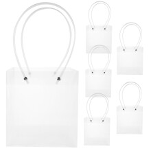 12 Handheld Blumenstrauß Taschen Durchsichtige Blumenkörbe
