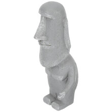 2Stk Desktop Verzierung Moai-Statue Harz