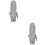 2Stk Desktop Verzierung Moai-Statue Harz 8