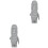 2Stk Desktop Verzierung Moai-Statue Harz 5