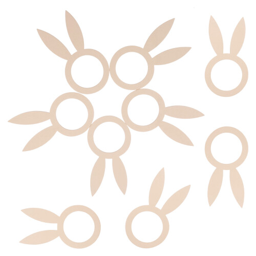 40 Serviettenhalter Hase Holzfarben