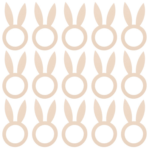 40 Serviettenhalter Hase Holzfarben 1