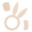 40 Serviettenhalter Hase Holzfarben 10