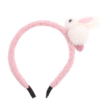 3Stk Flauschiges Hasen Kopfband Pink Kinder Haaraccessoire