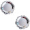 2Stk Nordic Schmuckaufbewahrung Tablett (Silber) 7