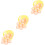 3 Set Uova Decorate Da Te Per Con Cestino 7