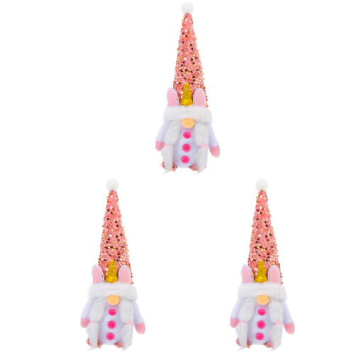 3 Stks Valentijns Gnome Unicorn Feestversiering 1