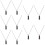 10St Mini Harmonica Ketting Lichtgewicht Decor Voor Vrouwen 11
