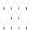 10St Mini Harmonica Ketting Lichtgewicht Decor Voor Vrouwen 8