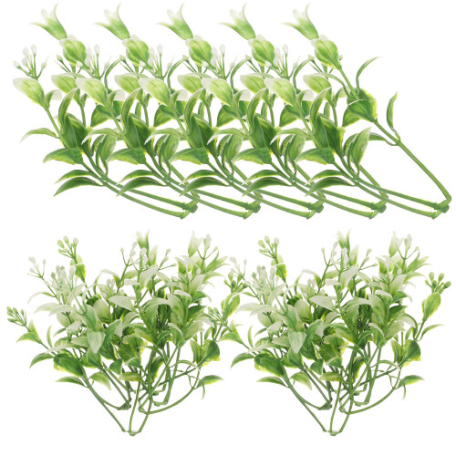 30Pcs Aquarium Artificial Plants Fake Water Grass Decor