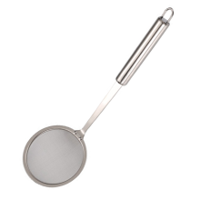 Feinmaschiges Sieb, Edelstahl-Schaumschöpfer mit ergonomischem Griff für effizientes Trennen, hitzebeständig, rostfrei und spülmaschinenfest,