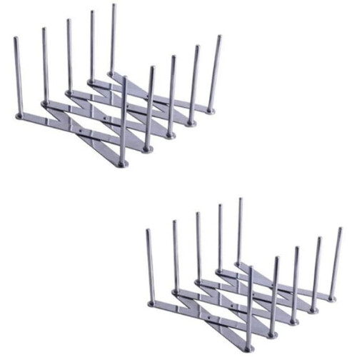 Suporte de cozinha multifuncional, perfeito para guardar tampas e talheres.