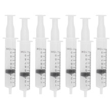 7 Stück 10 ml Kunststoff-Parfüm-Zudosierspritze Set mit Deckel zum Flüssigkeitsbefüllen