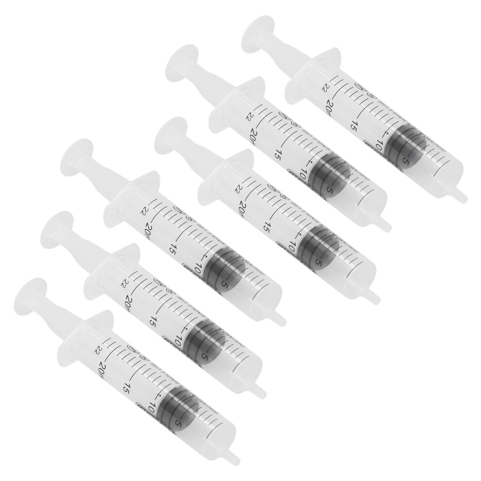 6pcs 20ml Plastic Syringe with Cap for Liquids and Perfume Filling