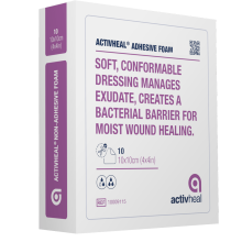 Activheal Foam Adhesive Dressing 10 x 10cm Pack of 10