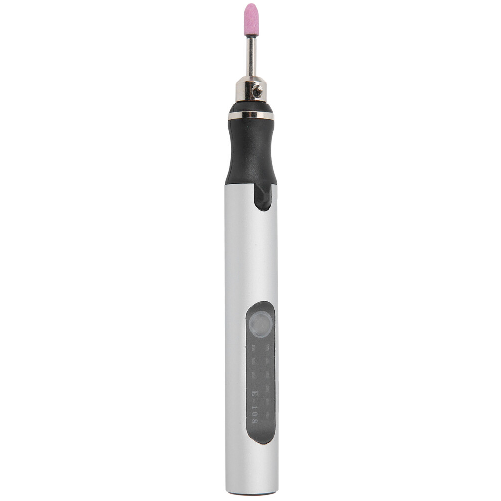 Electric Micro Engraver Pen 10W Battery 300Mah Aluminum Silver 8451359833078