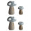 4 -Figürchen Deko-Ornamente Künstliche Statue Accessoires 5
