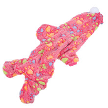 3Stk Rosa Flanell Hundepullover Knöpfe Für Welpen