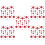 10Sets Rote Papierstern Hochzeit 3