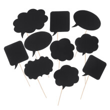 40Stk Schwarze Selfie Photo Props DIY Hochzeit Party Langlebig