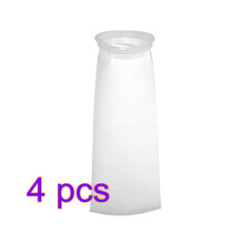 4Stk. Aquarium Filtersocken 150Mikrometer Filz Weiß