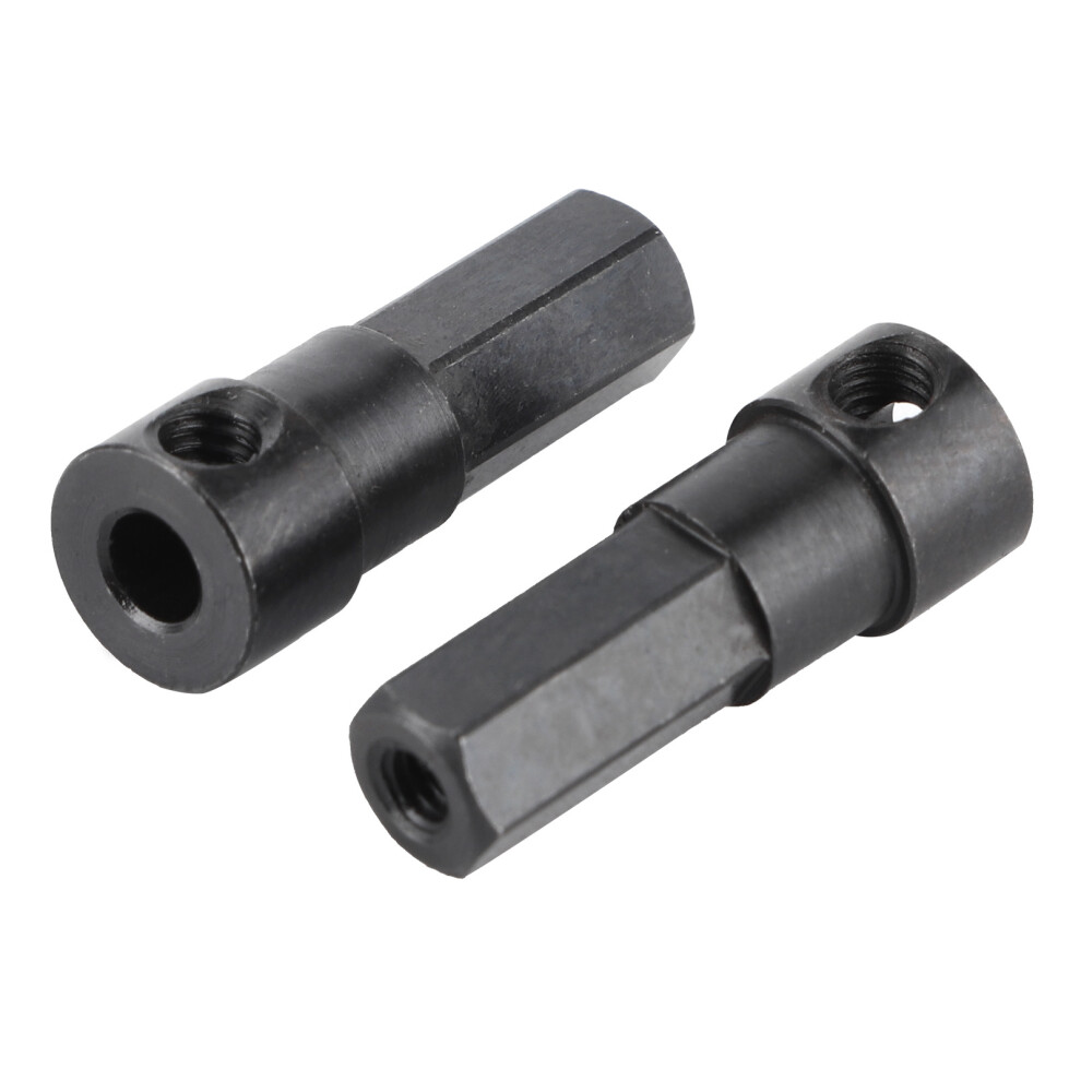 Wpl D12 Rc Rear Wheel Axle Set Replacement Metal Spare Parts For Remote Cars Black 6941359833717