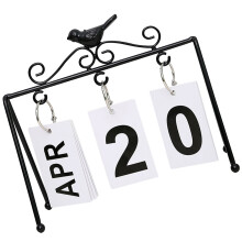 5Stk Schwarzer Eisenrahmen Kalender Für Büro Und Zuhause