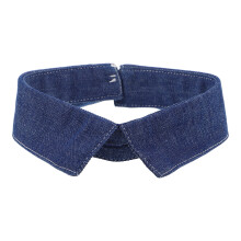 Abnehmbarer Denim Falscher Hemdkragen Für Pullover