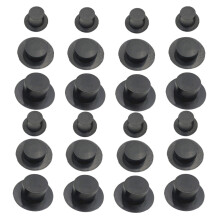 360 Schneemannhüte Selbermachen Mini Schwarz Für Weihnachtsdeko