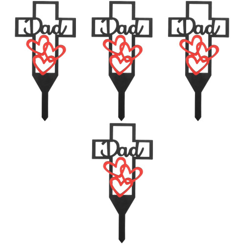 4 Vater Stake Schmuck Für Außenbereich Garten Deko 2