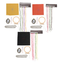 15Sets DIY Stickerei Zubehör Set, Handgemachte Anhänger