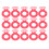 24 Teile Rote Diamant-Design Dekorative Karten Weinkelch-Marker 1