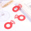 24 Teile Rote Diamant-Design Dekorative Karten Weinkelch-Marker 5