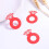 24 Teile Rote Diamant-Design Dekorative Karten Weinkelch-Marker 8