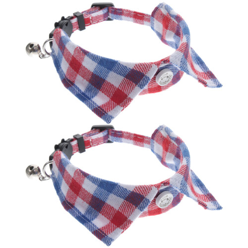 2 Unidades Collar Pequeño Ajustable Para Con 1