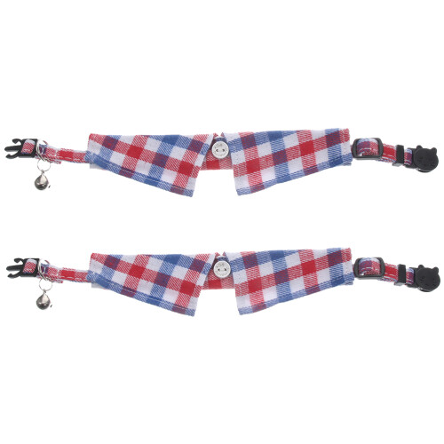 2 Unidades Collar Pequeño Ajustable Para Con 2