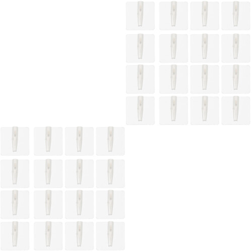 100Pièces Colle Fixation Plastique Transparente Accessoire DIY Bouquet 2