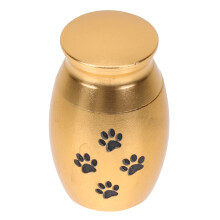 2Szt Złota Mini Pet Ash Jar Solidna Pamięciowa Urna Z
