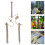 Wood Bird Cage Perch Stand Platform Parrot Wypoczynek 4