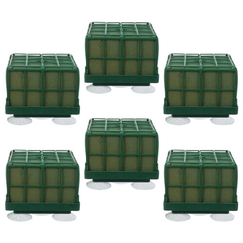 6 Unidades Base Quadrada Para Flor Com Ventosa