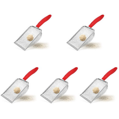 5Pcs Colher Para De Aço Inoxidável Com Peneira 1