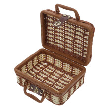 2Pcs Cestas De Para Rattan Sintético