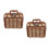 2Pcs Cestas De Para Rattan Sintético 8