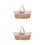 2Pcs Cesta De Trançada Mão Para E Armazenamento 4