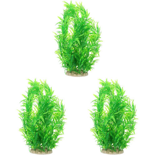 3Pcs Decoração De Planta Aquática Para E De 1